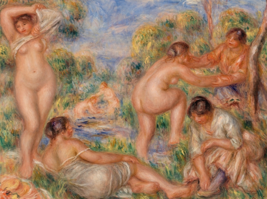 Pierre-Auguste Renoir Bathing Group (1916)
