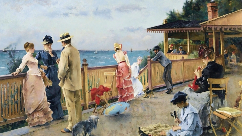 Alfred Stevens La Villa Des Falaises À Sainte-Adresse (1884)