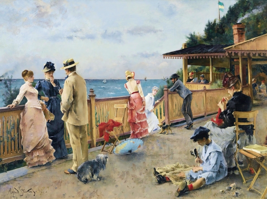 Alfred Stevens La Villa Des Falaises À Sainte-Adresse (1884)