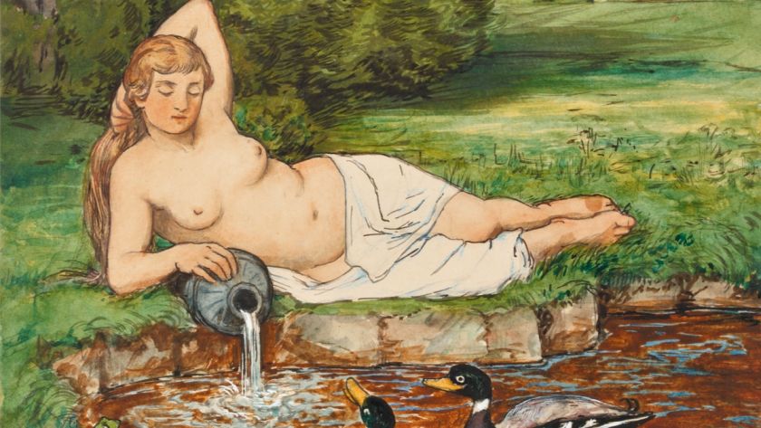 Nymph By A Brook (1887)