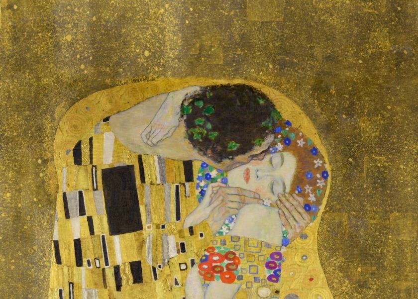 Gustav Klimt The Kiss - High Resolution (7376X7401, 39.1Mb)