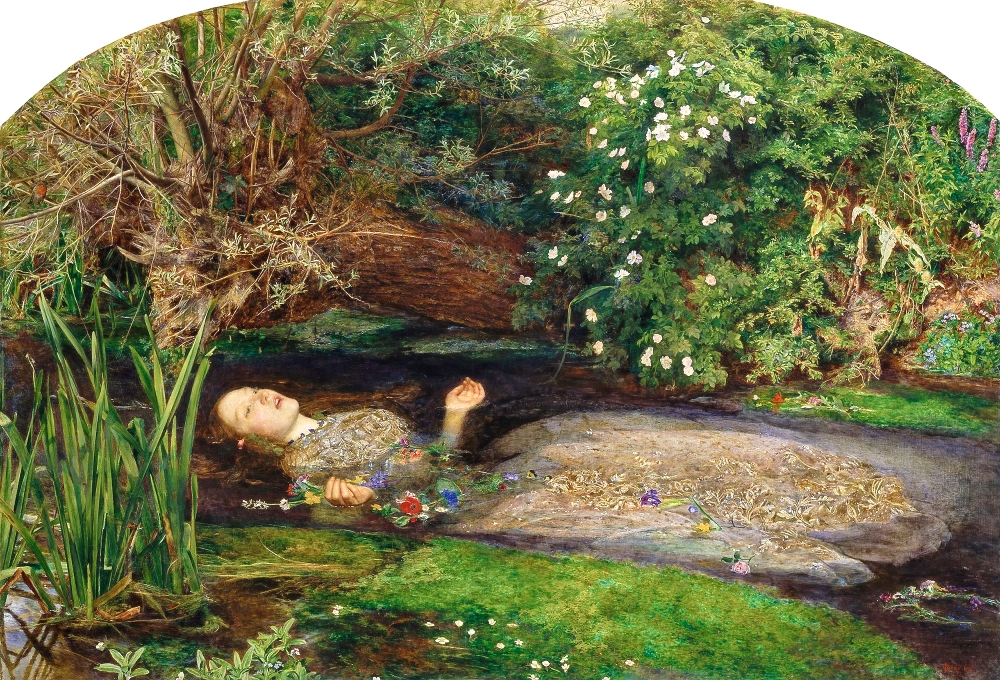 Ophelia By John Everett Millais, C. 1851 Via Wikimedia Commons