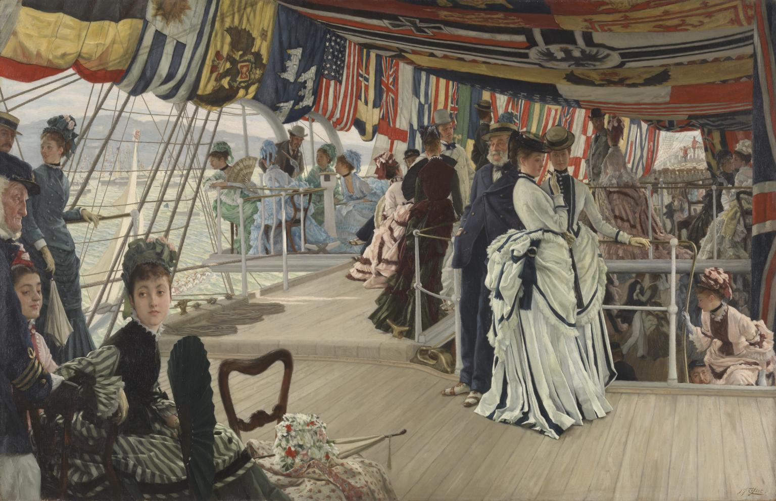 The Ball on Shipboard c.1874 by James Tissot 1836-1902