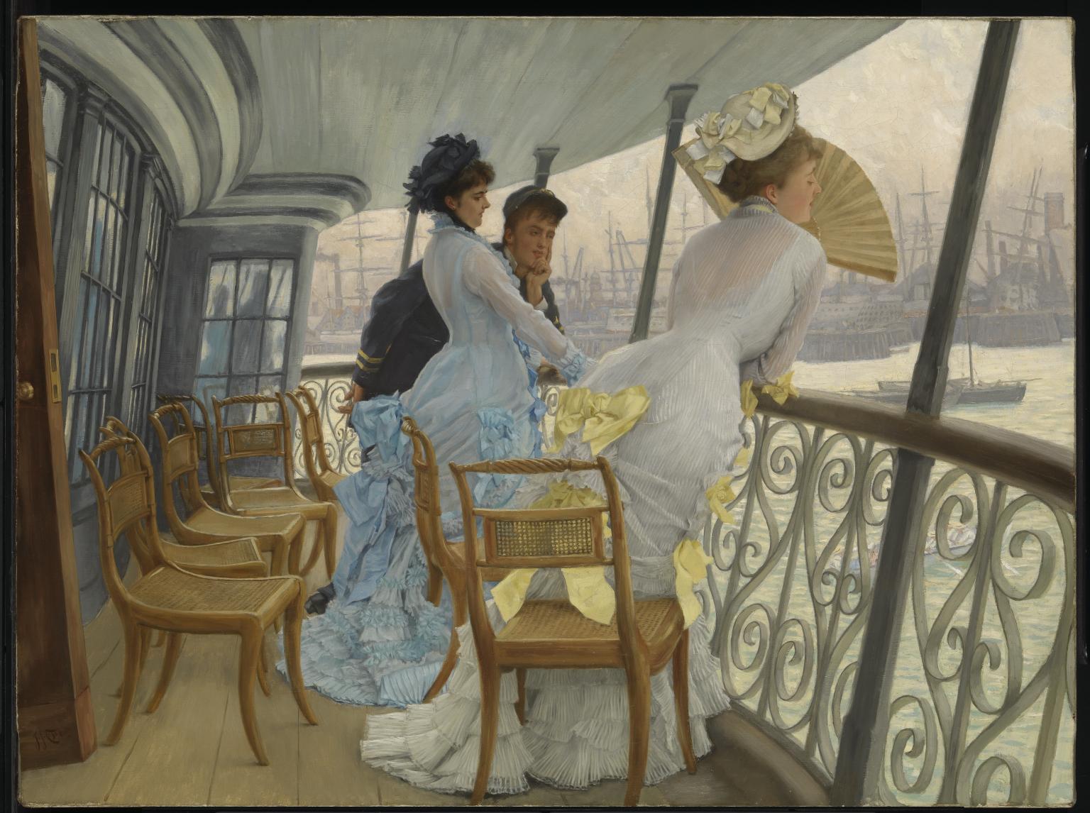 The Gallery of HMS Calcutta (Portsmouth) c.1876 James Tissot 1836-1902