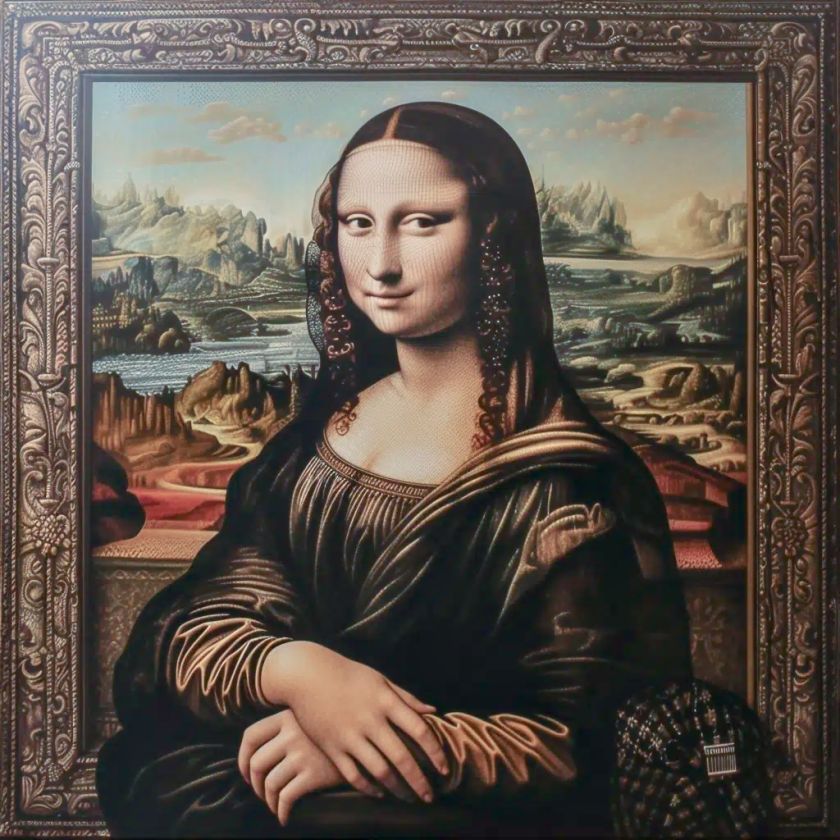 A Painting Of A Mona Lisa