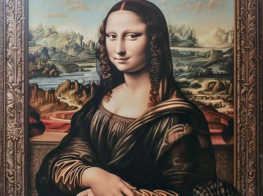 A Painting Of A Mona Lisa